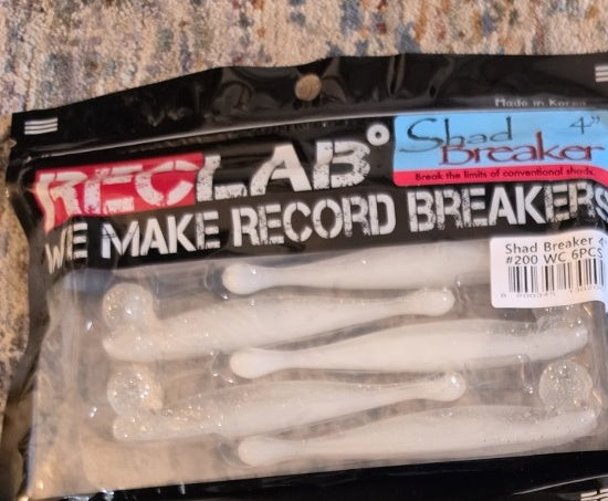 REC LAB Shad Breakers 4-inch #200 WC pack of six